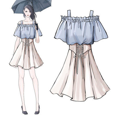 动漫服装设计 从图纸到虚拟灵魂的华丽外衣